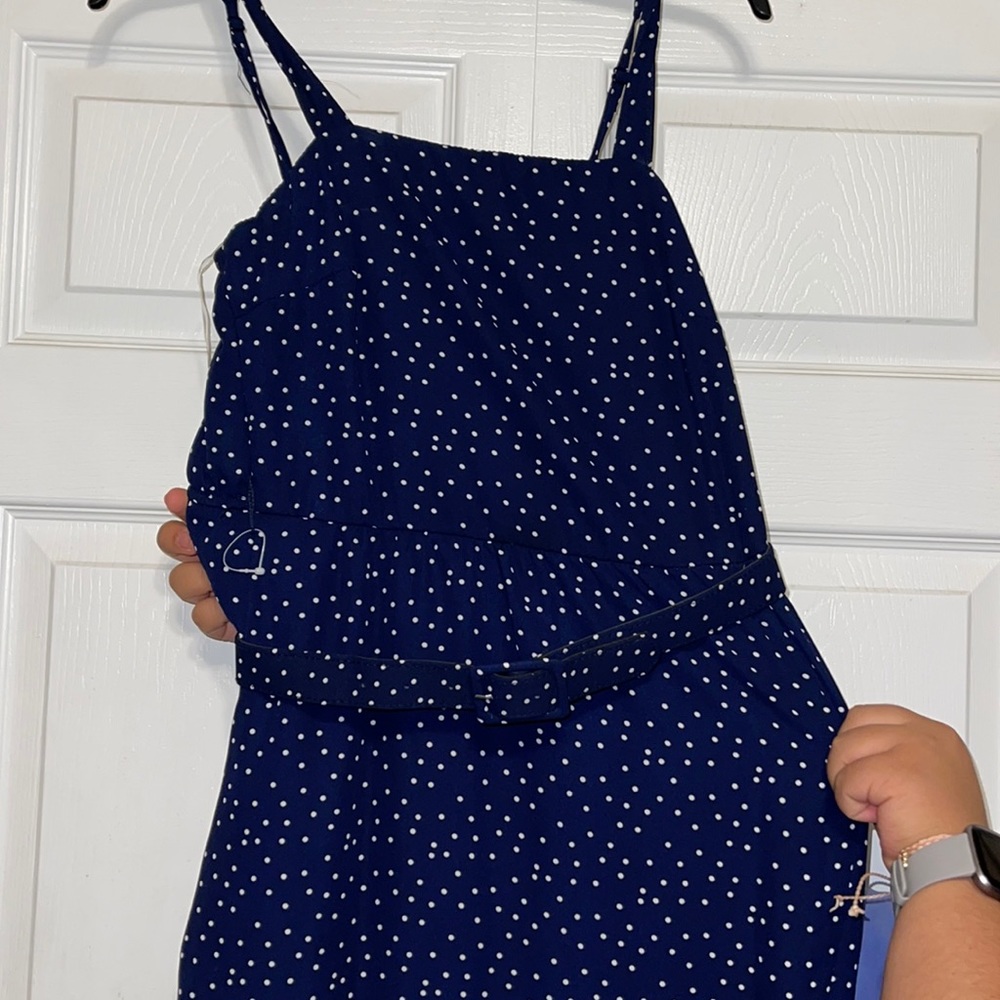 three hearts blue navy dress